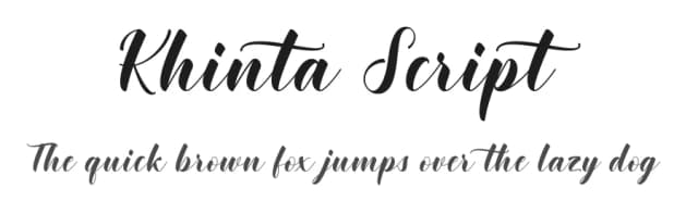 Khinta Script by FadeLine Studio — Script Handwritten Font
