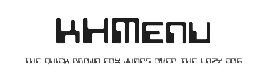 KHMenu by Televo — Sans Serif Font