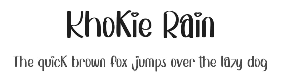 Khokie Rain by Inermedia Studio — Script Handwritten Font