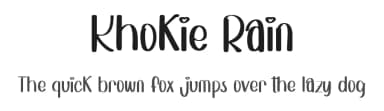 Khokie Rain by Inermedia Studio — Script Handwritten Font — thumbnail 1