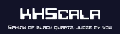 KHScala by Televo — Dingbats Font — thumbnail 2