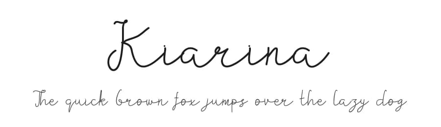 Kiarina by Edric Studio — Script Handwritten Font