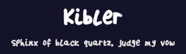 Kibler by Amy Kibler — Script Handwritten Font — thumbnail 2