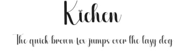 Kichen by Scratchones — Script Handwritten Font — thumbnail 1
