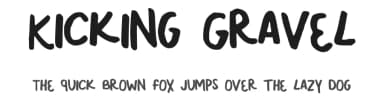 Kicking Gravel by Kelsey Ann G — Script Handwritten Font — thumbnail 1