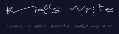 Kid's Write by ιтz¢σяια! — Script Handwritten Font — thumbnail 2