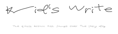 Kid's Write by ιтz¢σяια! — Script Handwritten Font — thumbnail 1