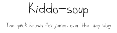 Kiddo-soup by Otto Lerma — Script Handwritten Font — thumbnail 1