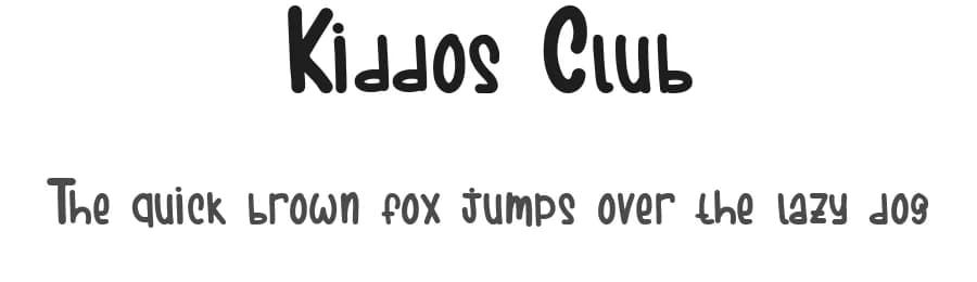 Kiddos Club by Booga Letter — Script Handwritten Font