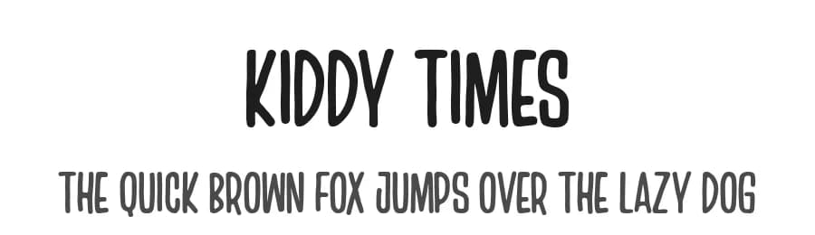 Kiddy Times by Subectype & Orenari — Script Handwritten Font