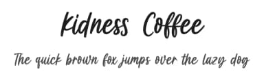 Kidness Coffee by Nirmala Creative — Script Handwritten Font — thumbnail 1