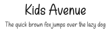 Kids Avenue by Nirmala Creative — Script Handwritten Font — thumbnail 1