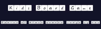 Kids Board Game by Chris Lensicle — Script Handwritten Font — thumbnail 2