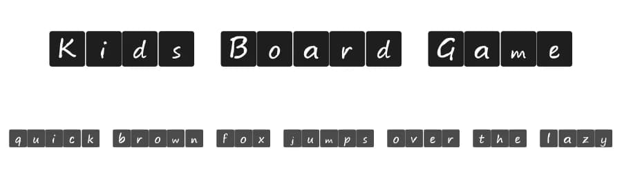 Kids Board Game by Chris Lensicle — Script Handwritten Font