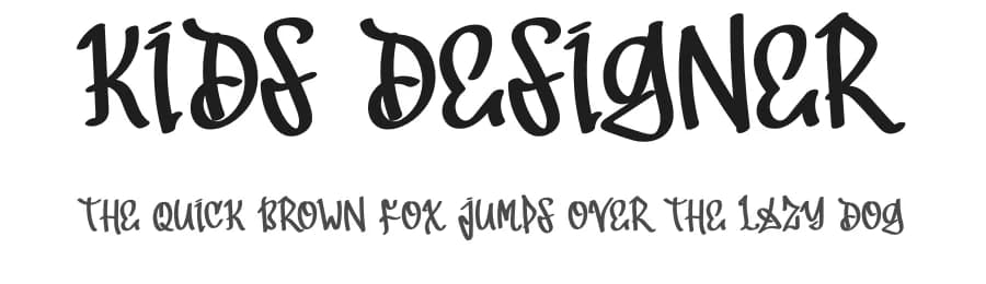 Kids Designer by Mr.Soon Design — Script Handwritten Font