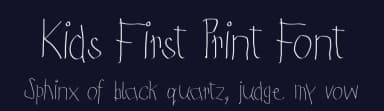 Kids First Print Font by Manfred Klein — Script Handwritten Font — thumbnail 2