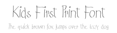 Kids First Print Font by Manfred Klein — Script Handwritten Font — thumbnail 1