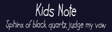 Kids Note by Tokopress — Script Handwritten Font — thumbnail 2