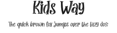 Kids Way by Calligraphy Fonts — Script Handwritten Font — thumbnail 1