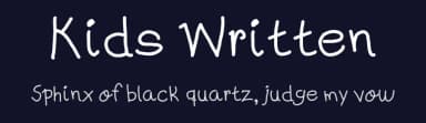 Kids Written by Galdino Otten Fonts — Script Handwritten Font — thumbnail 2