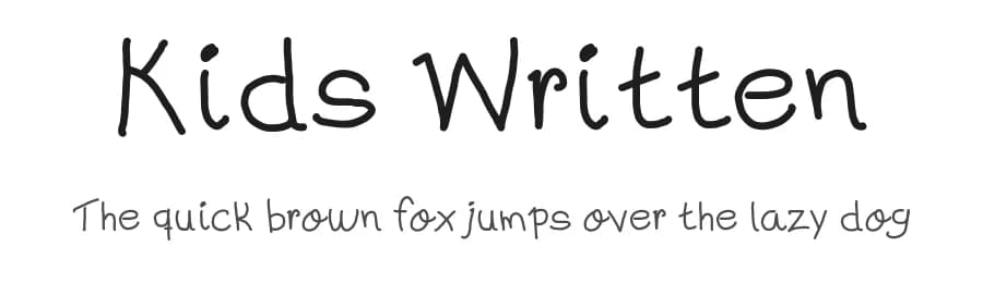 Kids Written by Galdino Otten Fonts — Script Handwritten Font