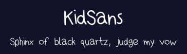 KidSans by Philip Romano — Script Handwritten Font — thumbnail 2
