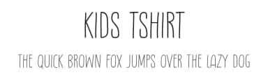 Kids Tshirt by Khurasan — Script Handwritten Font — thumbnail 1