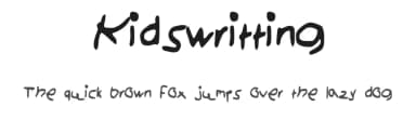 Kidswritting by Antoine Boucher — Script Handwritten Font — thumbnail 1