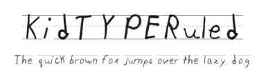 KidTYPERuled by DS Design — Script Handwritten Font — thumbnail 1