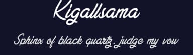 Kigallsama by Gado Gado — Script Handwritten Font — thumbnail 2