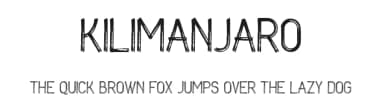 Kilimanjaro by setyaisiam _type — Script Handwritten Font — thumbnail 1