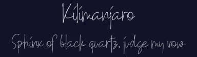 Kilimanjaro by Airotype — Script Handwritten Font — thumbnail 2