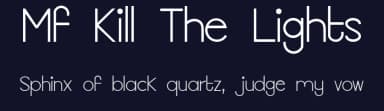 Mf Kill The Lights by Misti's Fonts — Sans Serif Font — thumbnail 2