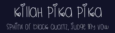Killah Pika Pika by Des Gomez — Script Handwritten Font — thumbnail 2