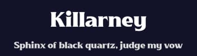 Killarney by Twicolabs Fontdation — Serif Font — thumbnail 2