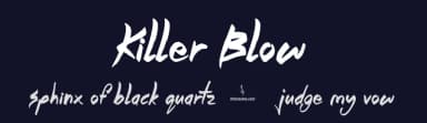 Killer Blow by JSH creates — Script Handwritten Font — thumbnail 2