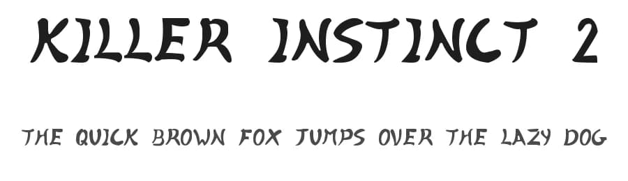 Killer Instinct 2 by Ali Uchiha — Script Handwritten Font