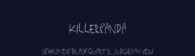 Killerpanda by The Space Wanderer — Dingbats Font — thumbnail 2