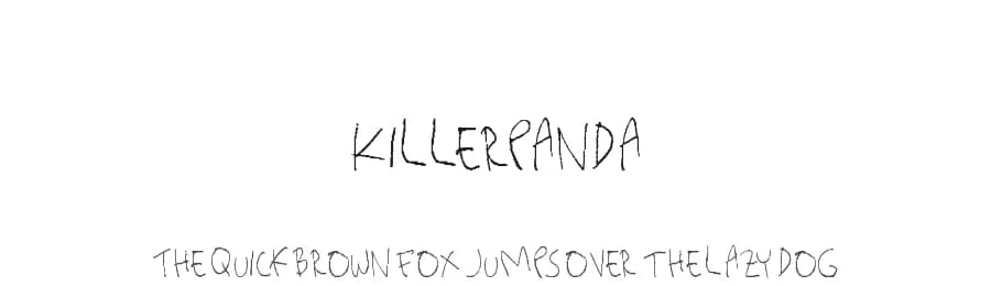 Killerpanda by The Space Wanderer — Dingbats Font