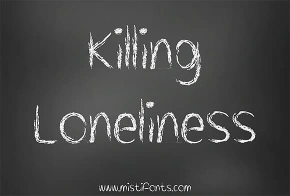 Killing Loneliness Font by Misti β Script Handwritten Font