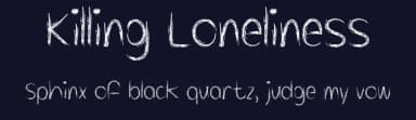 Killing Loneliness by Misti's Fonts — Script Handwritten Font — thumbnail 2