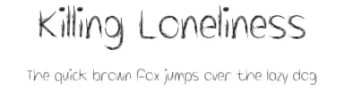 Killing Loneliness by Misti's Fonts — Script Handwritten Font — thumbnail 1