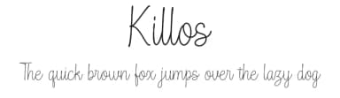 Killos by Sawarna Studio — Script Handwritten Font — thumbnail 1