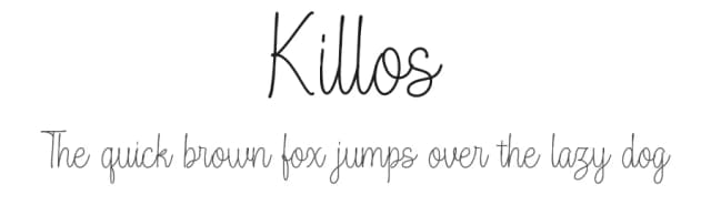 Killos by Sawarna Studio — Script Handwritten Font