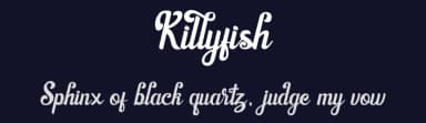 Killyfish by Muhamad Yusuf — Script Handwritten Font — thumbnail 2
