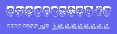 Kim Jong Un by Woodcutter — Dingbats Font — thumbnail 3