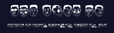 Kim Jong Un by Woodcutter — Dingbats Font — thumbnail 2