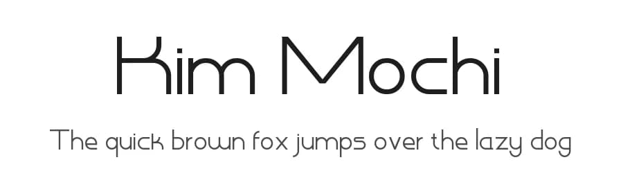 Kim Mochi by setyaisiam _type — Sans Serif Font