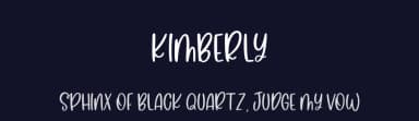 Kimberly by Jimtype Studio — Script Handwritten Font — thumbnail 2