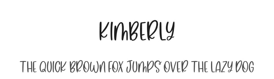 Kimberly by Jimtype Studio — Script Handwritten Font
